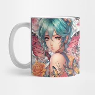 Arsty 70s Butterfly Angel Mug